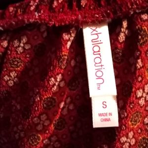 XHILERATION BRAND OFF THE SHOULDERS DRESS OR TUNIC SIZE SMALL